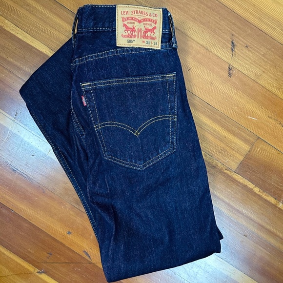 New Without Tags 505 Levi's Jeans Size 31/34 - Picture 1 of 4